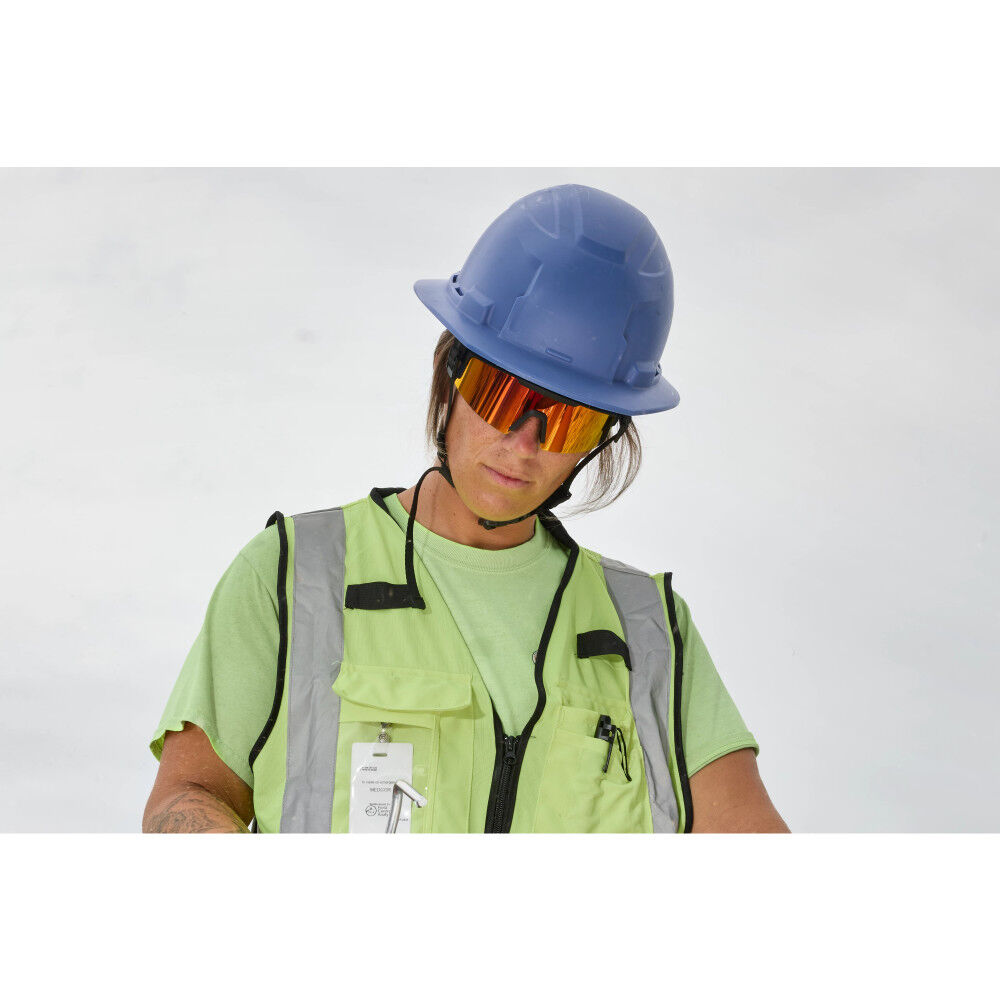 Milwaukee Wrap Around Safety Glasses Silver Mirrored Anti-Scratch Lenses, large image number 6