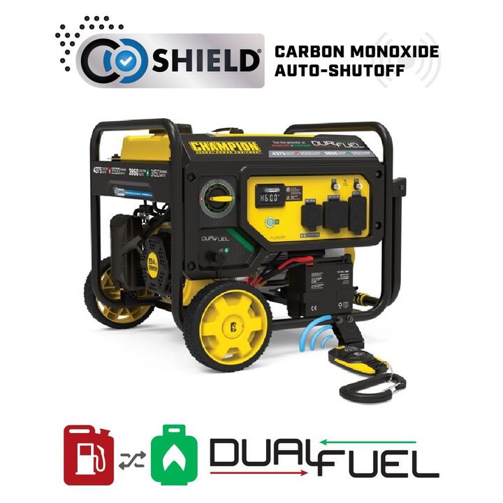 Champion Power Equipment 4375-Watt Wireless Start Dual Fuel 49 State RV Ready Portable Generator