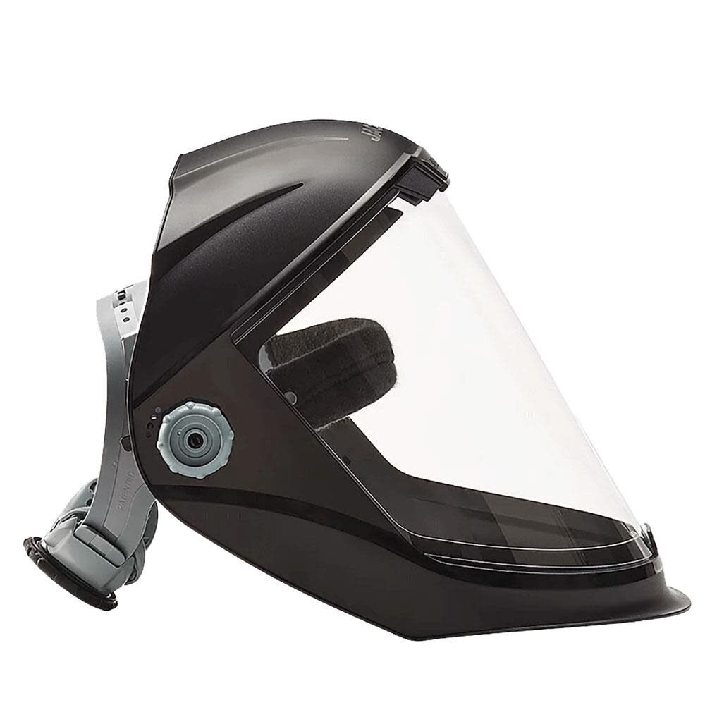 Jackson Safety Lightweight MAXVIEW Premium Face Shield with Ratcheting Headgear Clear Tint Uncoated Black, large image number 4