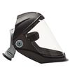Jackson Safety Lightweight MAXVIEW Premium Face Shield with Ratcheting Headgear Clear Tint Uncoated Black, small image number 4