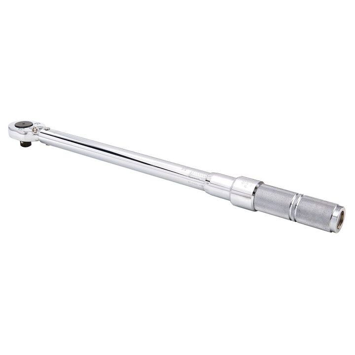 Proto 1/2 in Drive Ratcheting Head Micrometer Torque Wrench 30-150 ft-lbs