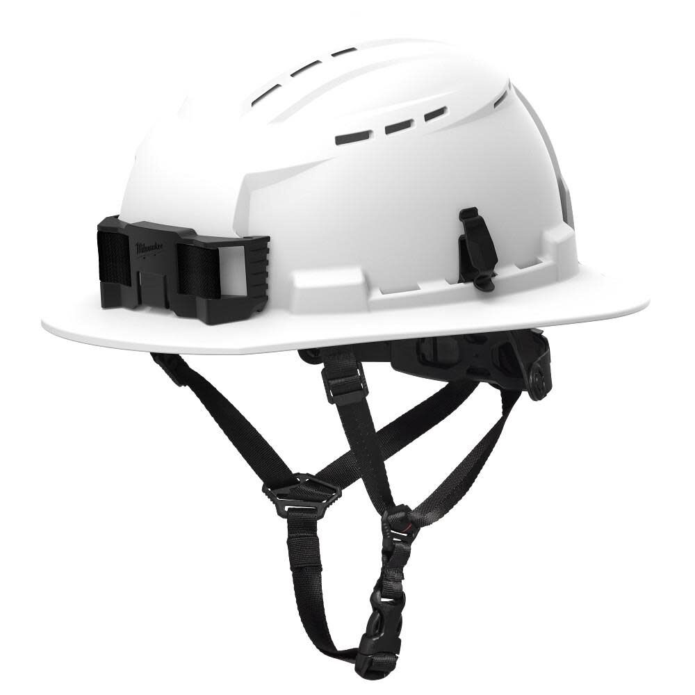 Milwaukee BOLT Full Brim Vented Safety Helmet  Type 2, Class C, White, large image number 1
