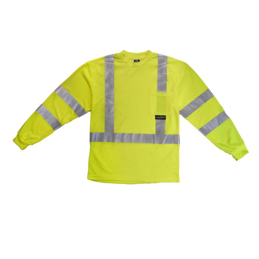 Radians ST21 Class 3 Long Sleeve T-Shirt with Max-Dri Hi-Vis 3X, large image number 3