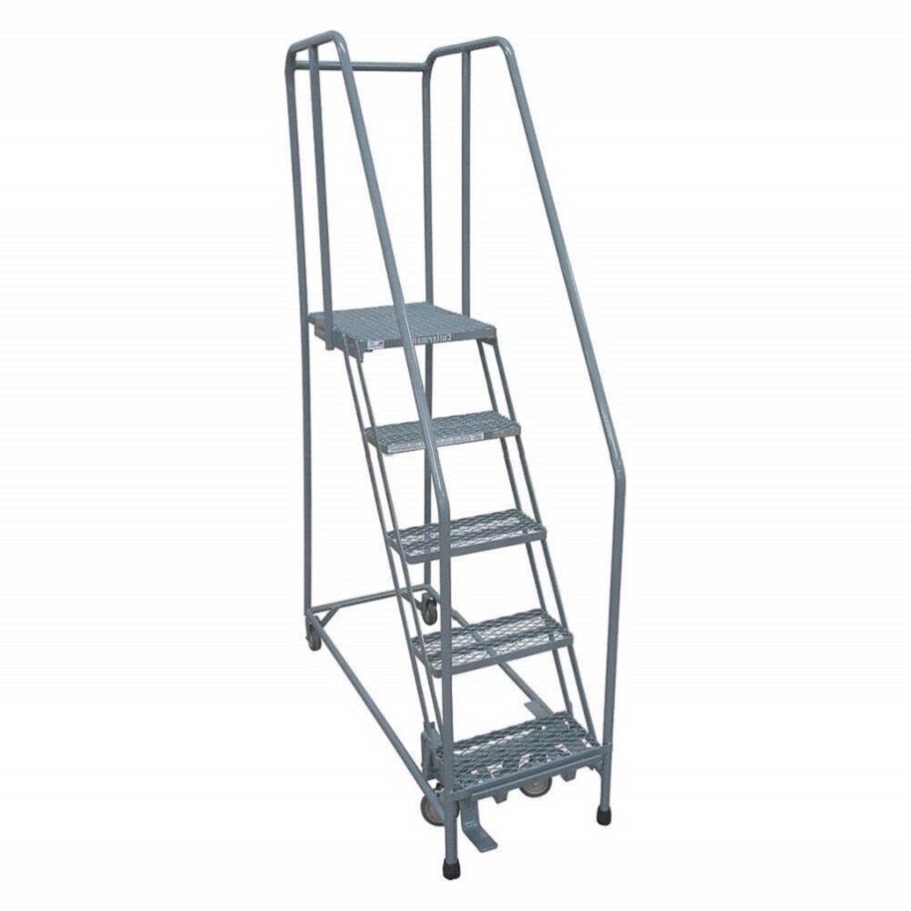 Cotterman Series 1000 5 Step X 26in W A6 Tread Step Ladder w/handrails, large image number 2