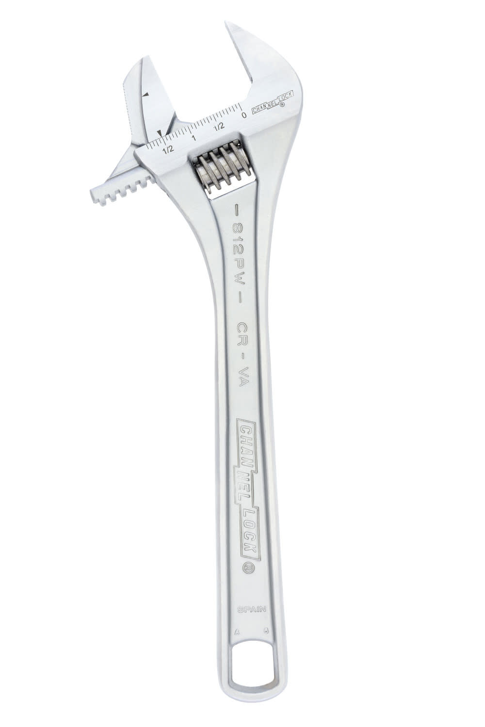 Channellock 12 Inch Vanadium Steel Reversible Jaw Extra Wide Adjustable Wrench, large image number 2