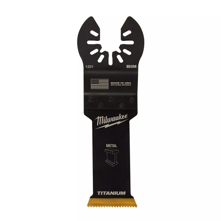 Milwaukee OPEN-LOK 1-1/8inch TITANIUM ENHANCED BI-METAL METAL BLADES 10PK