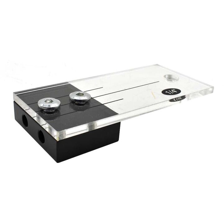 Big Horn 1/4 Inch Clear Acrylic Plastic Dowel Drilling Jig Kit, large image number 1