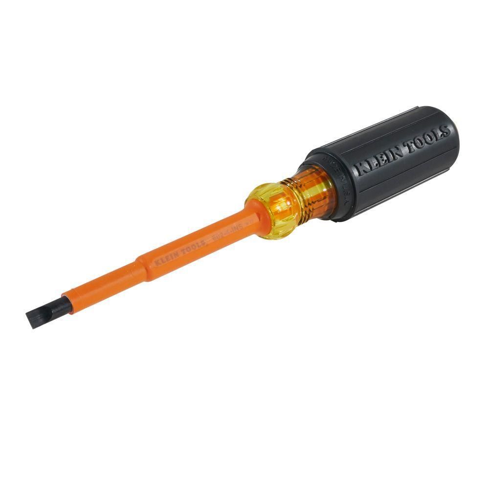 Klein Tools Insulated 1/4 In. Cabinet Tip Screwdriver with 4 In. Shank, large image number 3