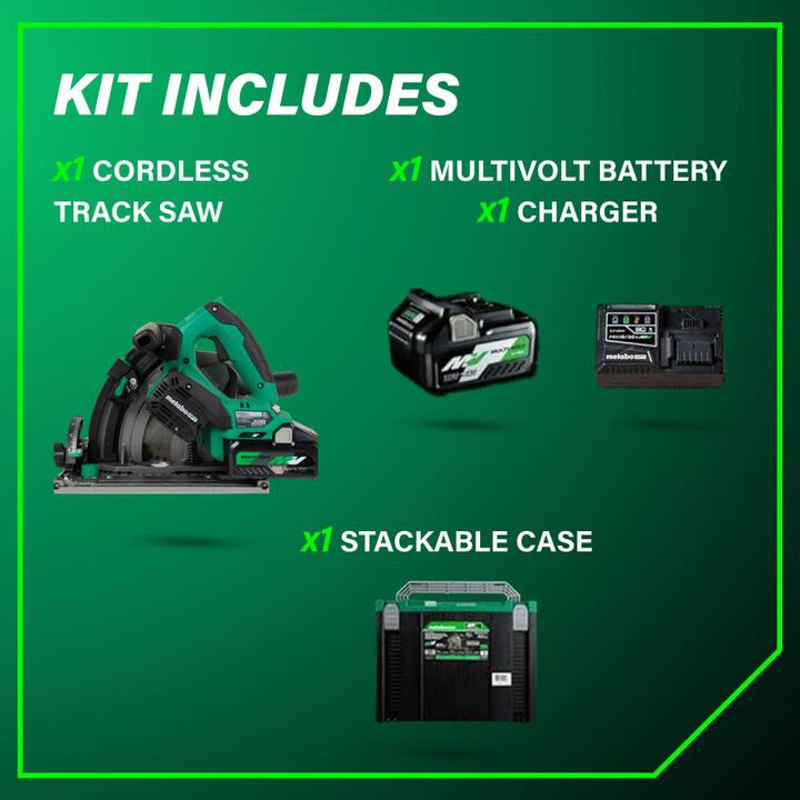 Metabo HPT 36V MultiVolt Cordless 6-1/2 Inch Track Saw Kit, large image number 4