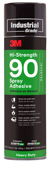 3M Hi-Strength Spray Adhesive 90 Inverted Clear 17.6 fl oz Can, small image number 1