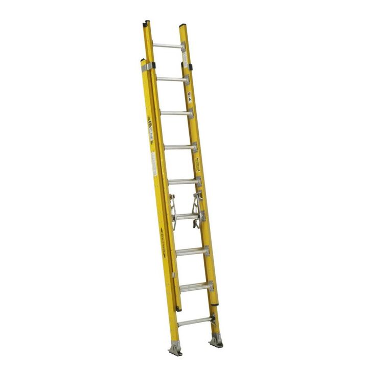 Werner 16 Ft. Type IAA Fiberglass Round Rung Extension Ladder, large image number 0