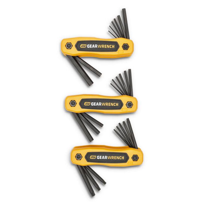 GEARWRENCH Folding Hex Key Set SAE/Metric/Torx 25pc