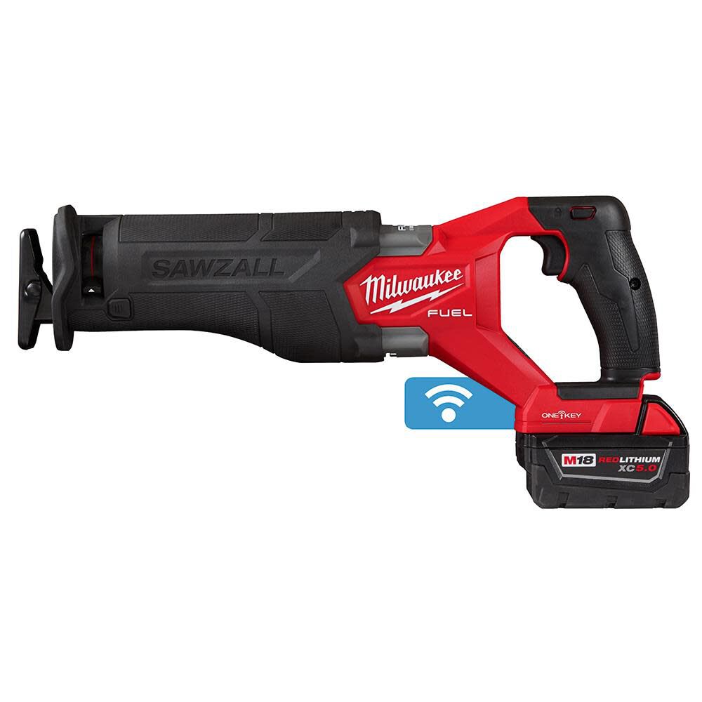 Milwaukee M18 FUEL SAWZALL Reciprocating Saw with ONE-KEY - 2 Battery XC5.0 Kit, large image number 8