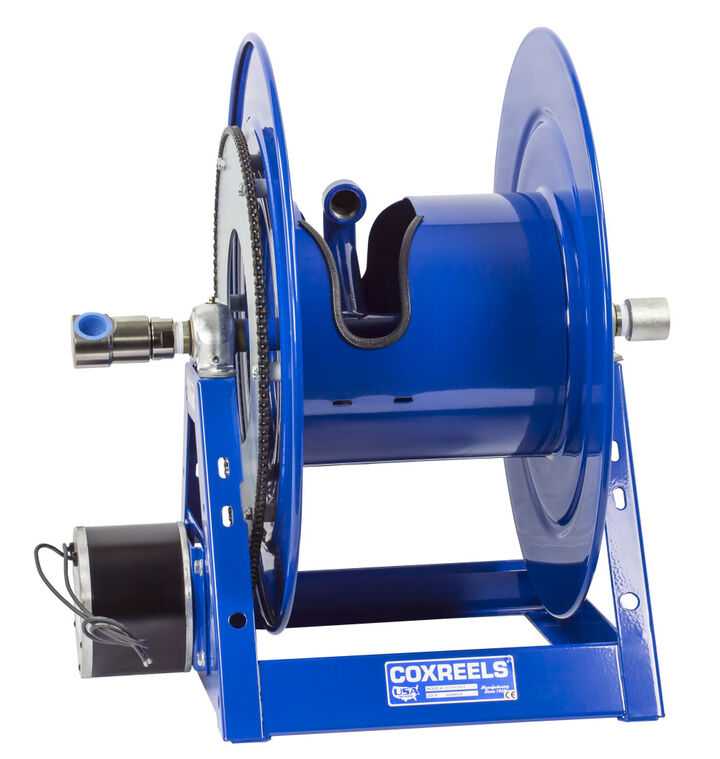Coxreels 12V DC 1/3HP Motorized Hose Reel 1in x 200' 3000PSI No Hose