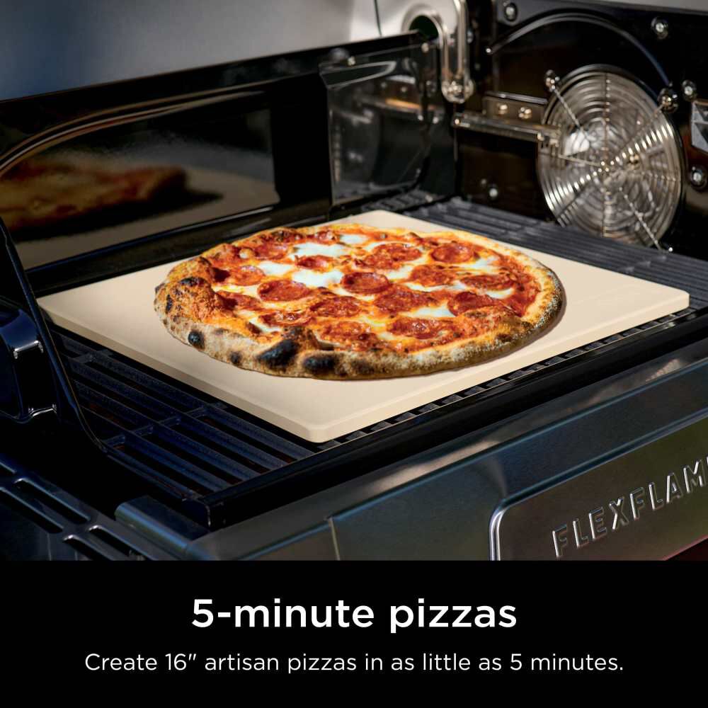 Ninja FlexFlame Upgrades 16 Inch Cordierite Artisan Pizza Stone Beige, large image number 2