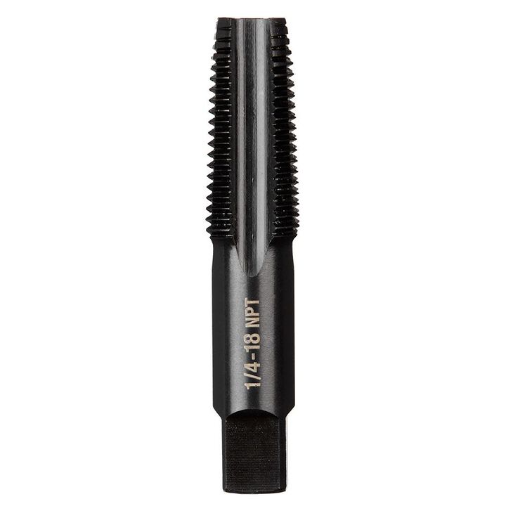 Milwaukee 1/4 in -18 NPT Straight Flute Taper Tap
