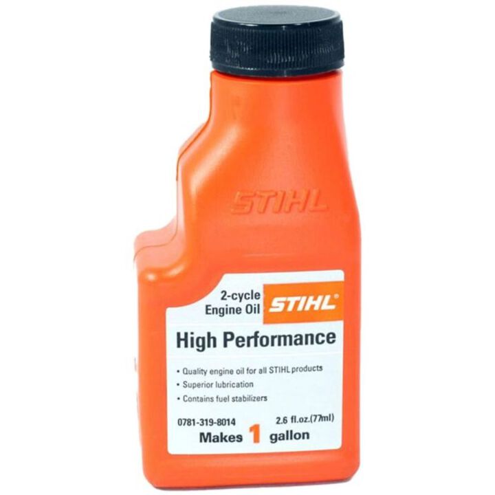 Stihl Blue High Performance 2-Cycle Engine Oil 50:1 1 Gal Mix 2.6 oz