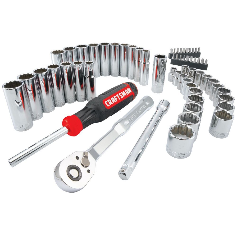CRAFTSMAN 3/8-in Drive Low Profile Mechanics Tool Set, 61pc, large image number 2