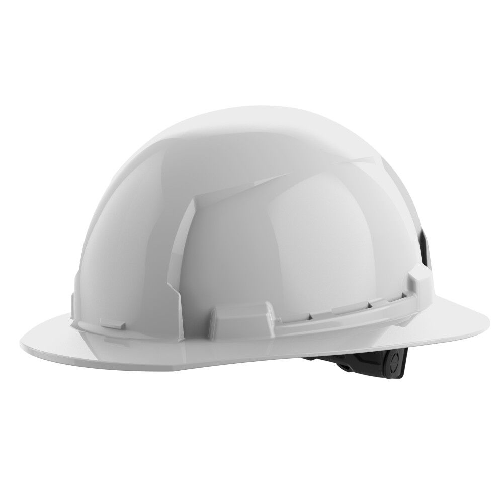 Milwaukee White Full Brim Hard Hat with 6pt Ratcheting Suspension Type 1 Class E, large image number 1