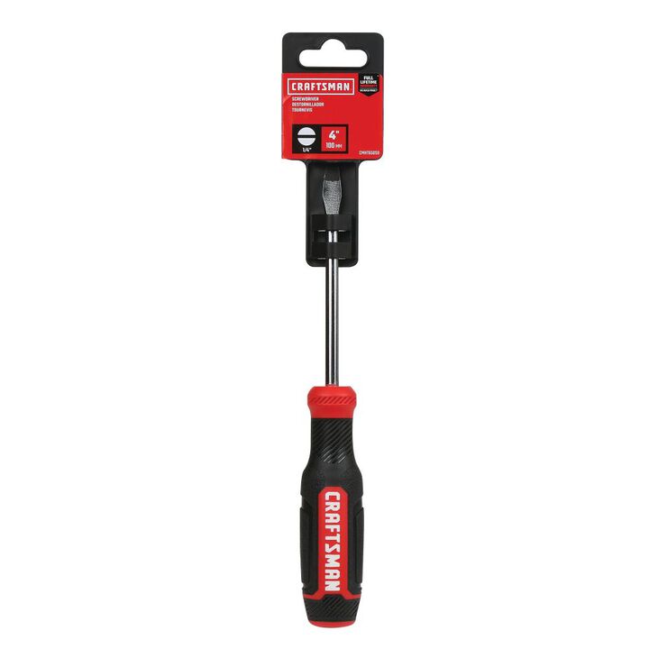 CRAFTSMAN 1/4 Inch x 4 Inch Slotted Bi-Material Screwdriver, large image number 4