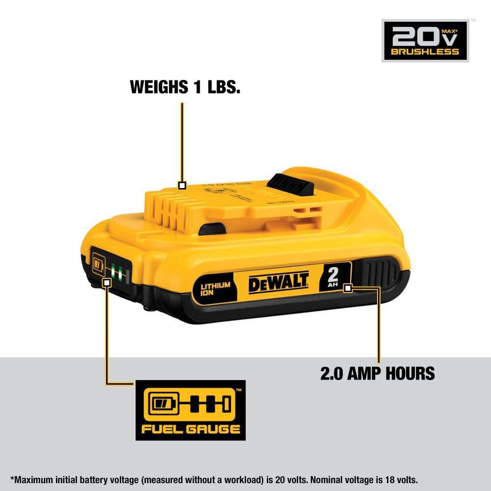 DEWALT 20V MAX Drill Driver/Impact Driver Combo Kit and Reciprocating Saw Bundle, large image number 11