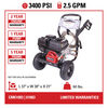 Simpson Clean Machine 3400 PSI 2-1/2 GPM Gas Powered Cold Water 49 State Residential Pressure Washer with 4 Quick Connect Nozzle Tips, small image number 3