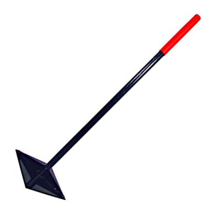 Razorback 10in x 10in Steel Tamper with 43in Cushion Grip Handle, large image number 1