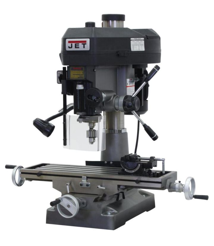 JET JMD-18 with Newall C80 DRO & Table Powerfeed Installed