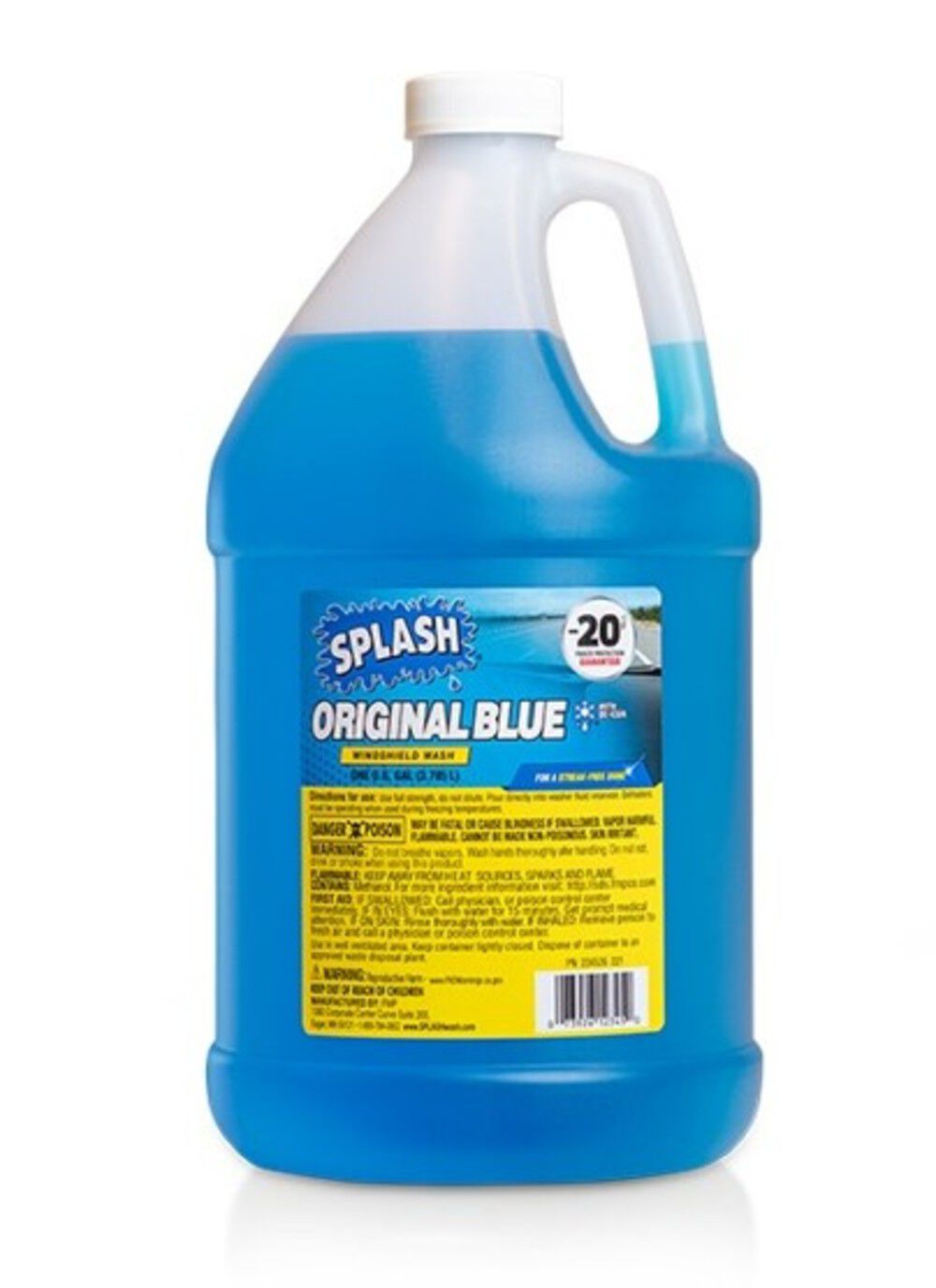 Splash ORIGINAL BLUE 1 Gallon -20 Degree F Liquid Windshield Washer Fluid, 4 Pieces, Case, large image number 2