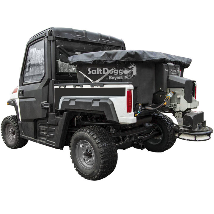 Buyers Products Company SaltDogg 0.40 Cubic Yard Electric Black Poly Hopper Spreader