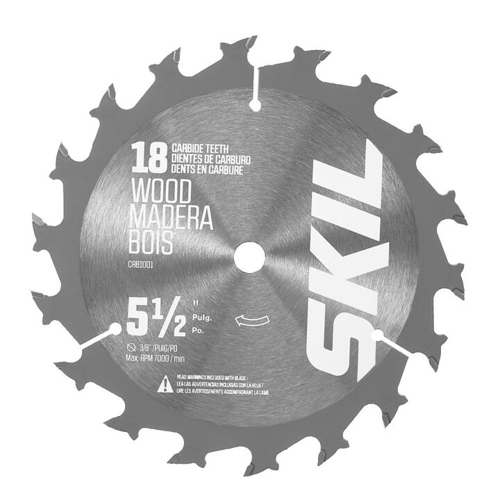 SKIL 5-1/2 in 18-Tooth Carbide Tipped Circular Saw Blade, large image number 3