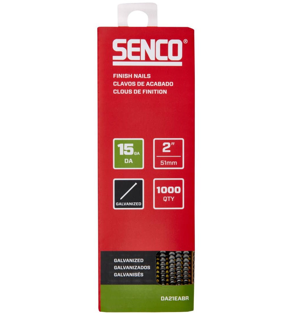 Senco 2 Inch 15 Gauge 34 deg Chisel Point Angled Strip Finish Nails, large image number 2