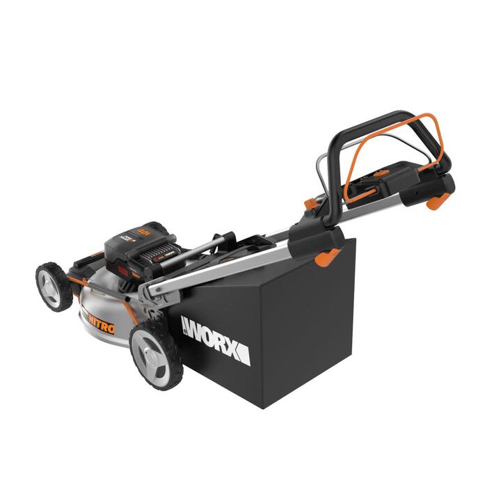 Worx Nitro 40V Power Share PRO 21 Inch Cordless Self-Propelled Lawn Mower Kit, large image number 14
