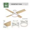 Hunter Fan Dempsey Ceiling Fan 44in Fresh White Blonde Oak/White, small image number 3