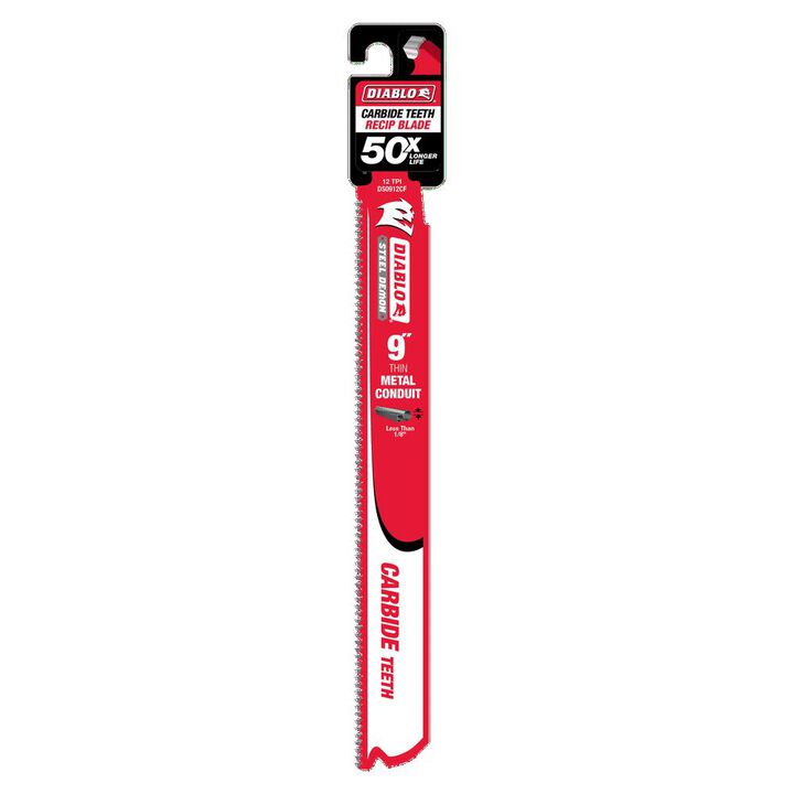 Diablo Tools 9in Steel Demon Carbide Blades for Thin Metal Conduit Cutting, large image number 1