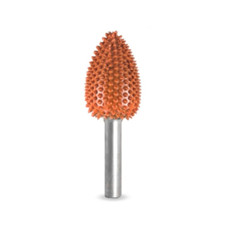 Saburrtooth 1/4in Shank Flame 3/4in Ex-Coarse Grit