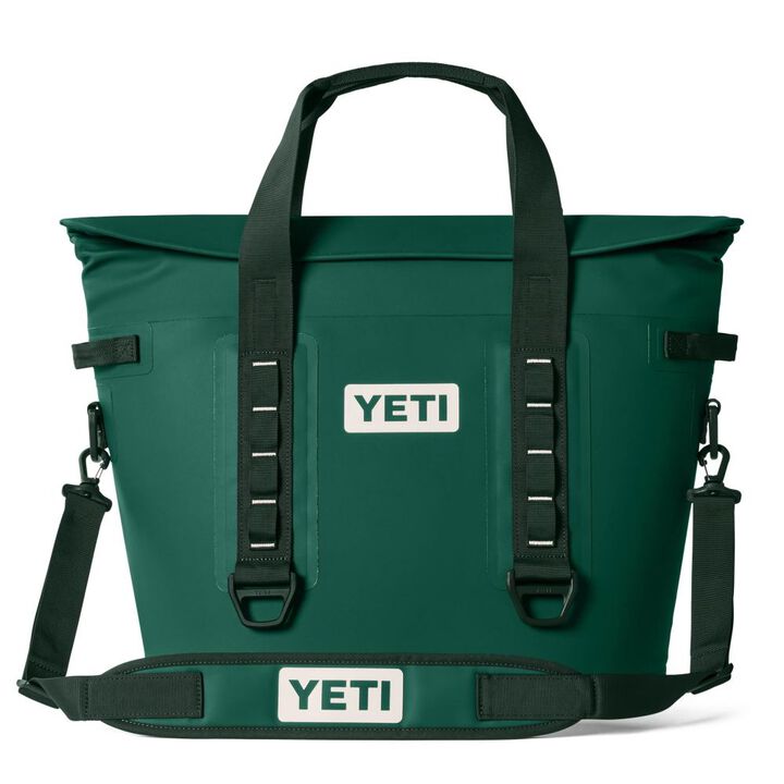 YETI Hopper M30 Tote Soft Cooler Black Forest Green