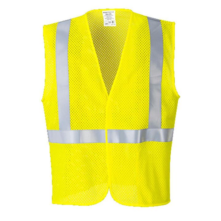 Portwest Yellow Arc Rated Flame Resistant Mesh Vest - 5XL, large image number 1