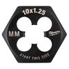Milwaukee M10-1.25 mm 1-Inch Hex Threading Die, small image number 1