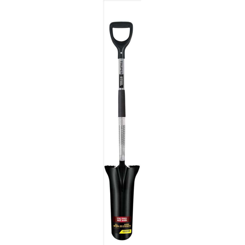 Truper 48 Inch Steel Round Drain Spade with Steel Handle, large image number 1