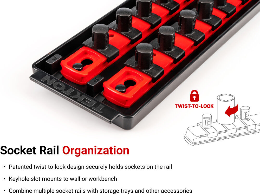 Tekton 1/2 Inch 12 Point Socket Set, 30 Pieces (10-24 mm), large image number 6