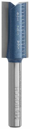 Bosch 1/2in x 1in Carbide Tipped Double Flute Straight Router Bit, small image number 5
