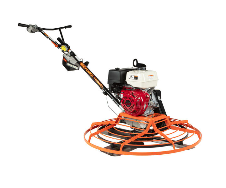 MBW 46 Inch Walk Behind Power Trowel GX390 - Power Pitch Handle w/ Battery & Charger