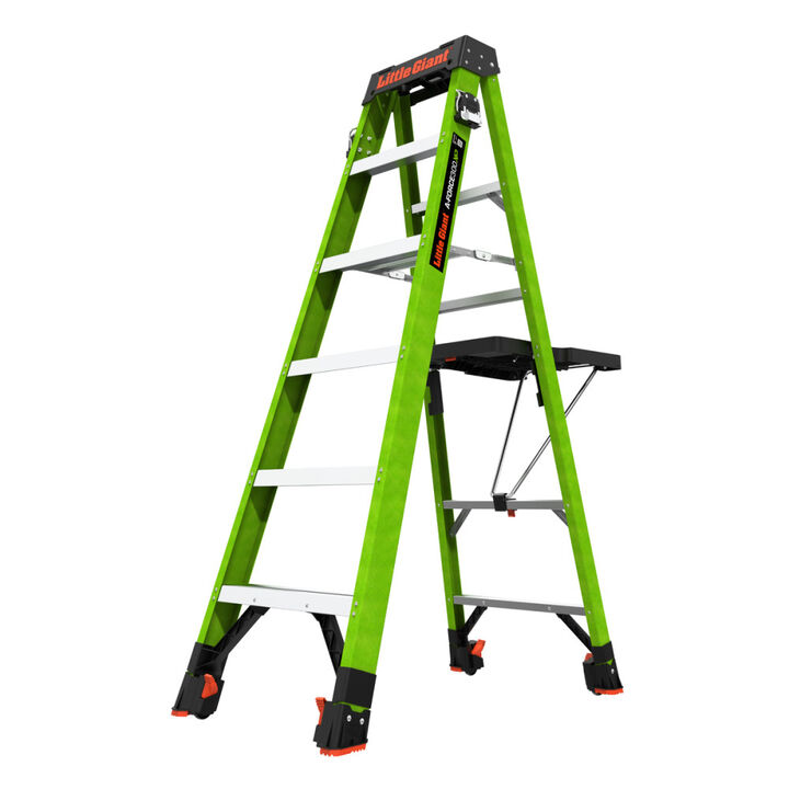 Little Giant Safety A-Force 300XP ANSI Type IA 300 Lbs 6 Ft Pro-Grade Step Ladder