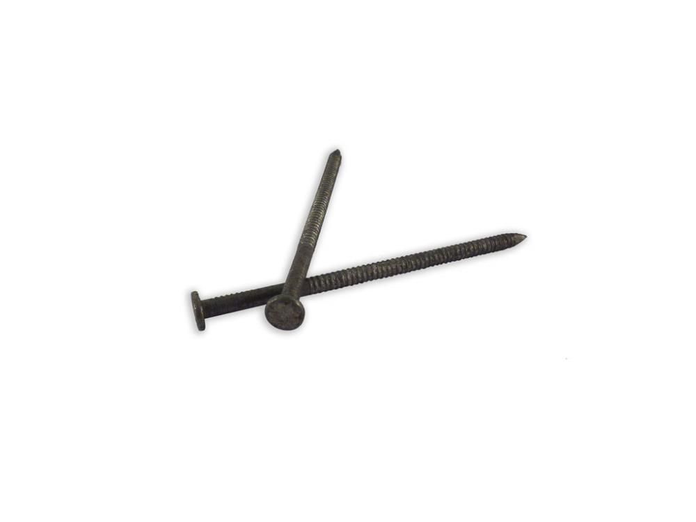 B and C Eagle WoodPro Pole Barn Heat Treated Ring Shank 60d Nails 5LB., large image number 1