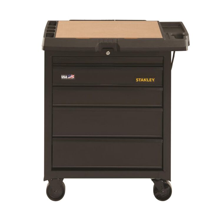 Stanley 31 in. W 100 Series 5-Drawer Mobile Workbench
