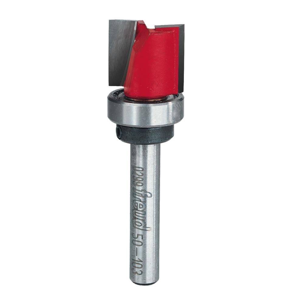 Freud 5/8 In. (Dia.) Top Bearing Flush Trim Bit with 1/4 In. Shank, large image number 1