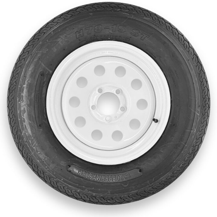 Rubbermaster Tire H78-15 8P TL & MTD 15 x 6 5 on 4.5 MODULAR