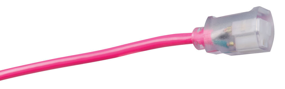 Southwire SJTW High Visibility Pink Extension Cord Lighted End 12/3 100 Ft, large image number 6