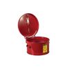 Justrite 1 Gallon Red Steel Dip Tank for Cleaning Parts, small image number 2